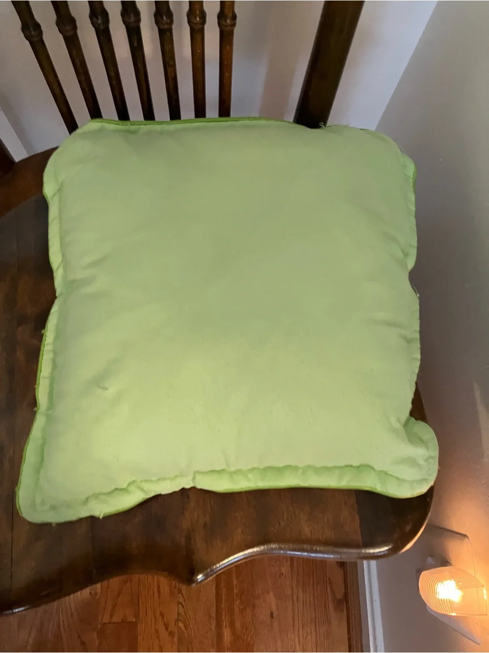 Bright Green Small Textured Cushion